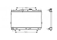 Radiator, engine cooling 82002095 International Radiators