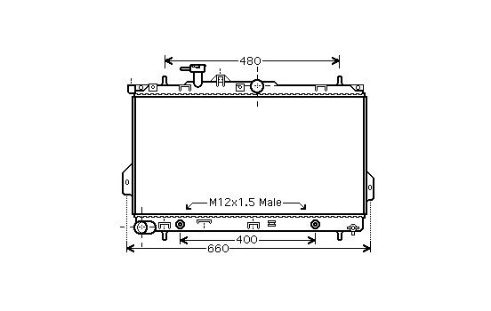 Radiator, engine cooling 82002096 International Radiators
