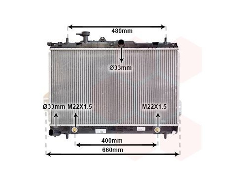 Radiator, engine cooling 82002096 International Radiators, Image 2