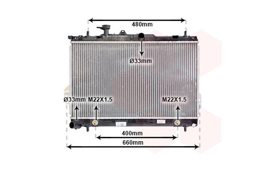 Radiator, engine cooling 82002096 International Radiators, Image 2