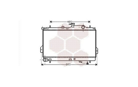 Radiator, engine cooling 82002098 International Radiators, Image 2