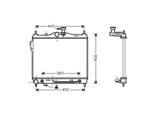 Radiator, engine cooling 82002102 International Radiators Plus