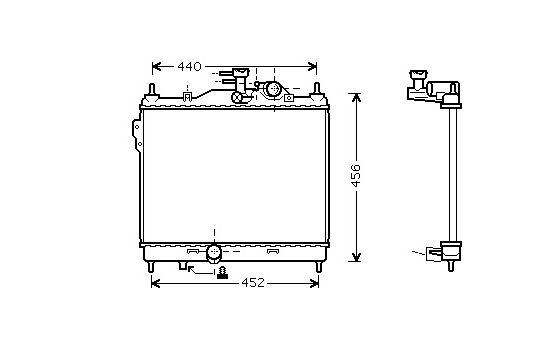 Radiator, engine cooling 82002103 International Radiators