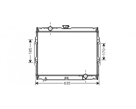 Radiator, engine cooling 82002108 International Radiators