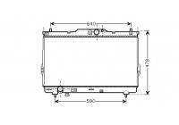 Radiator, engine cooling 82002113 International Radiators