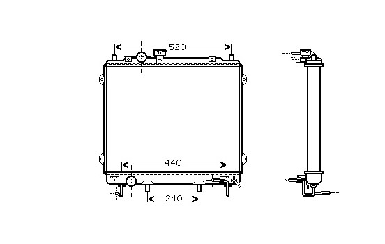 Radiator, engine cooling 82002115 International Radiators