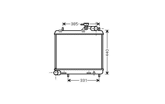 Radiator, engine cooling 82002125 International Radiators