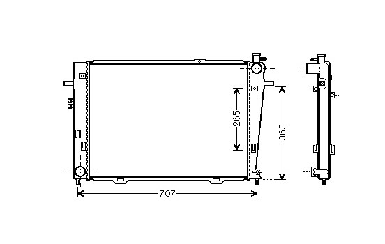 Radiator, engine cooling 82002126 International Radiators