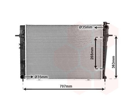 Radiator, engine cooling 82002126 International Radiators, Image 2