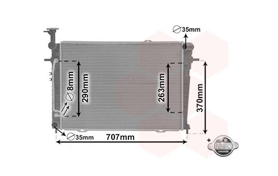 Radiator, engine cooling 82002130 International Radiators, Image 2