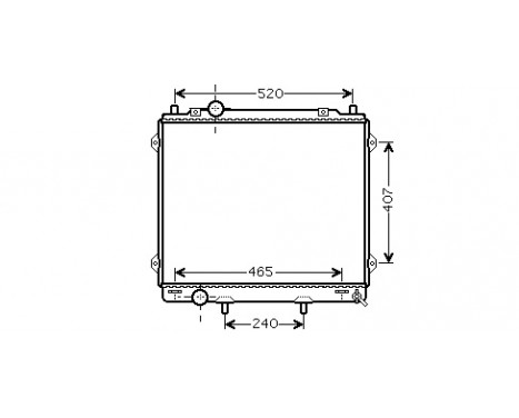 Radiator, engine cooling 82002162 International Radiators