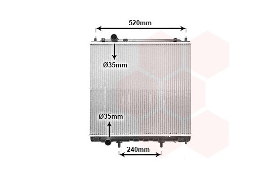 Radiator, engine cooling 82002162 International Radiators, Image 2