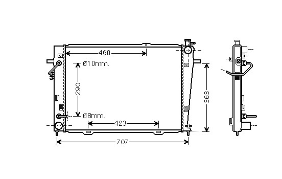 Radiator, engine cooling 82002167 International Radiators