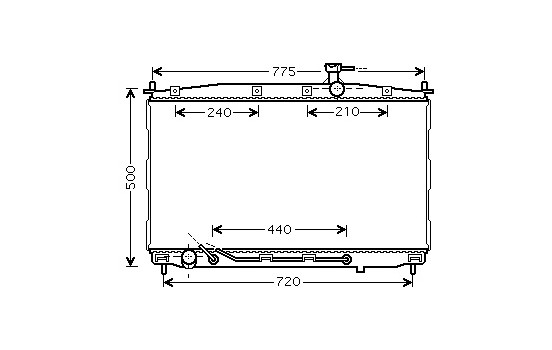 Radiator, engine cooling 82002174 International Radiators