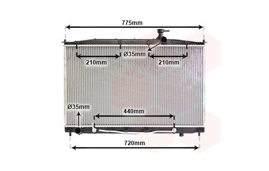 Radiator, engine cooling 82002174 International Radiators, Image 2