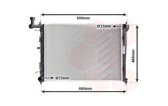 Radiator, engine cooling 82002180 International Radiators, Image 2