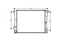 Radiator, engine cooling 82002191 International Radiators