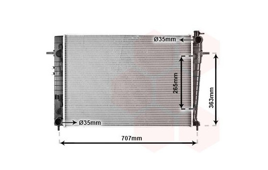 Radiator, engine cooling 82002204 International Radiators, Image 2