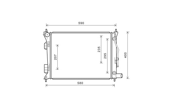 Radiator, engine cooling 82002276 International Radiators