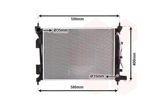Radiator, engine cooling 82002276 International Radiators, Image 2
