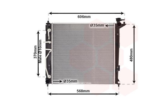 Radiator, engine cooling 82002282 International Radiators, Image 2