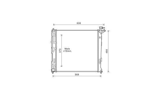 Radiator, engine cooling 82002282 International Radiators