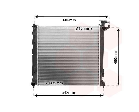 Radiator, engine cooling 82002284 International Radiators, Image 2