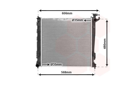 Radiator, engine cooling 82002284 International Radiators, Image 2