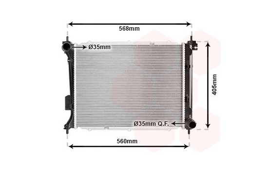 Radiator, engine cooling 82002309 International Radiators, Image 2