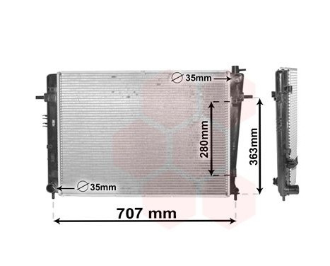 Radiator, engine cooling 82002328 International Radiators