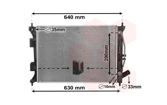 Radiator, engine cooling 82002381 International Radiators