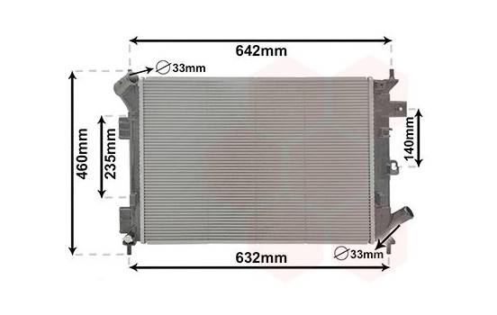 Radiator, engine cooling 82012712 International Radiators