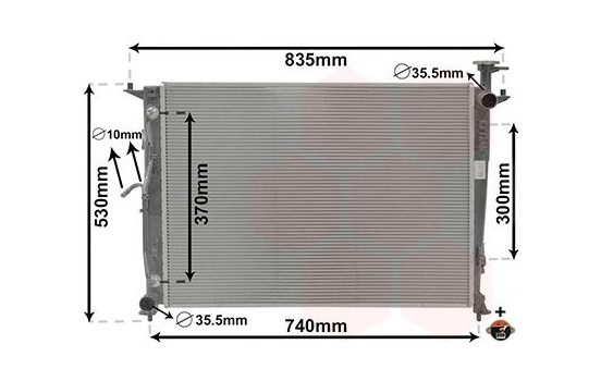 Radiator, engine cooling 82012716 International Radiators Plus