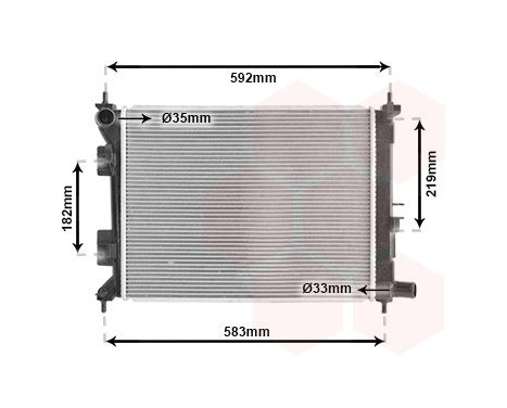 Radiator, engine cooling 82012723 International Radiators