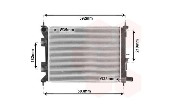 Radiator, engine cooling 82012723 International Radiators