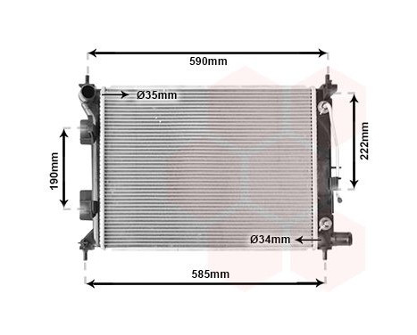 Radiator, engine cooling 82012725 International Radiators