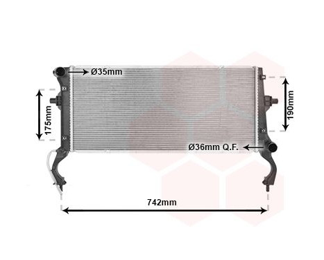 Radiator, engine cooling 82012735 International Radiators