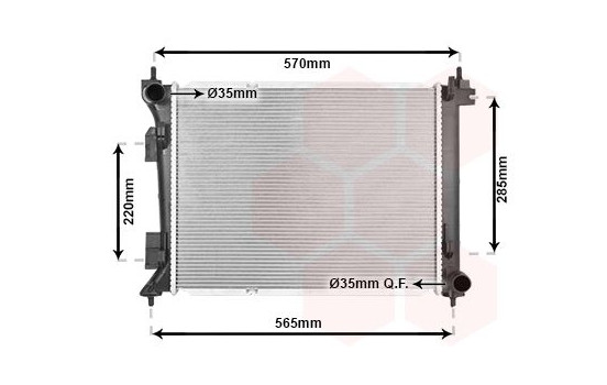Radiator, engine cooling 82012739 International Radiators