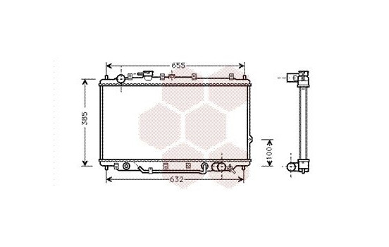 Radiator, engine cooling 83002017 International Radiators, Image 2