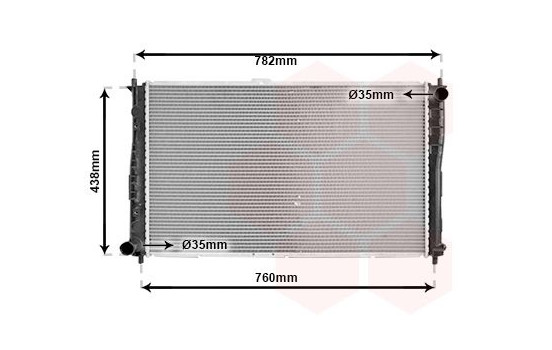 Radiator, engine cooling 83002018 International Radiators, Image 2