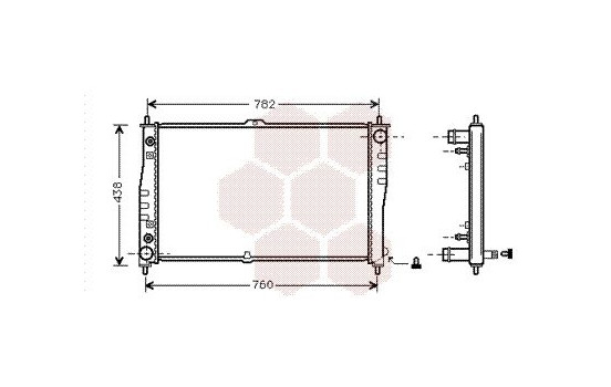 Radiator, engine cooling 83002019 International Radiators, Image 2