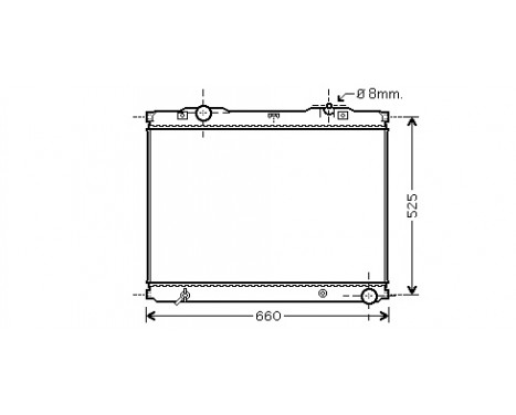 Radiator, engine cooling 83002055 International Radiators