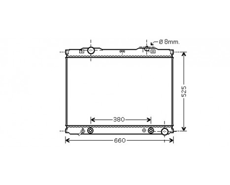 Radiator, engine cooling 83002056 International Radiators