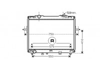 Radiator, engine cooling 83002069 International Radiators