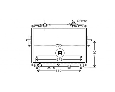 Radiator, engine cooling 83002069 International Radiators