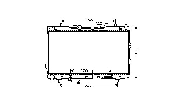 Radiator, engine cooling 83002075 International Radiators