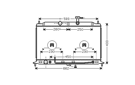 Radiator, engine cooling 83002078 International Radiators
