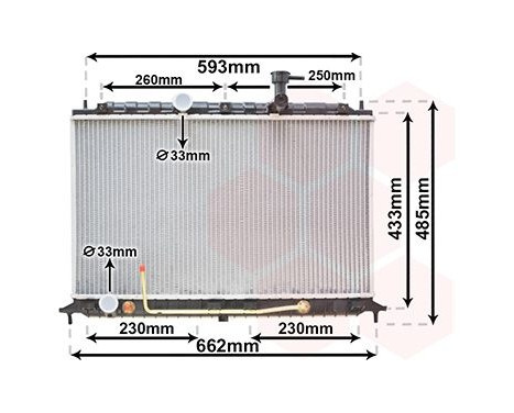 Radiator, engine cooling 83002078 International Radiators, Image 2