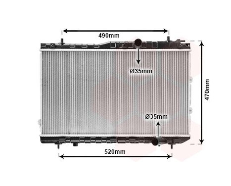 Radiator, engine cooling 83002087 International Radiators, Image 2