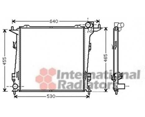 Radiator, engine cooling 83002099 International Radiators, Image 2